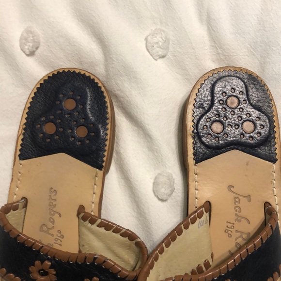 Navy Blue and Brown Jack Rogers - Picture 2 of 4